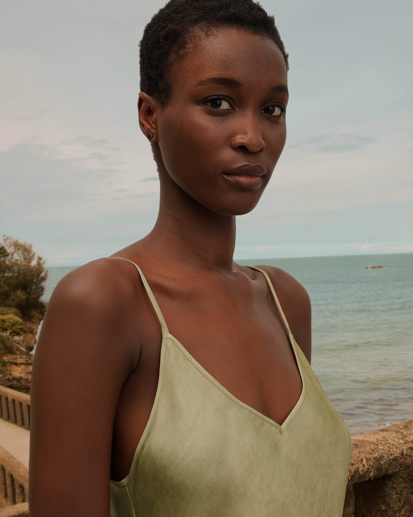 Opaline Top - Khaki Olive