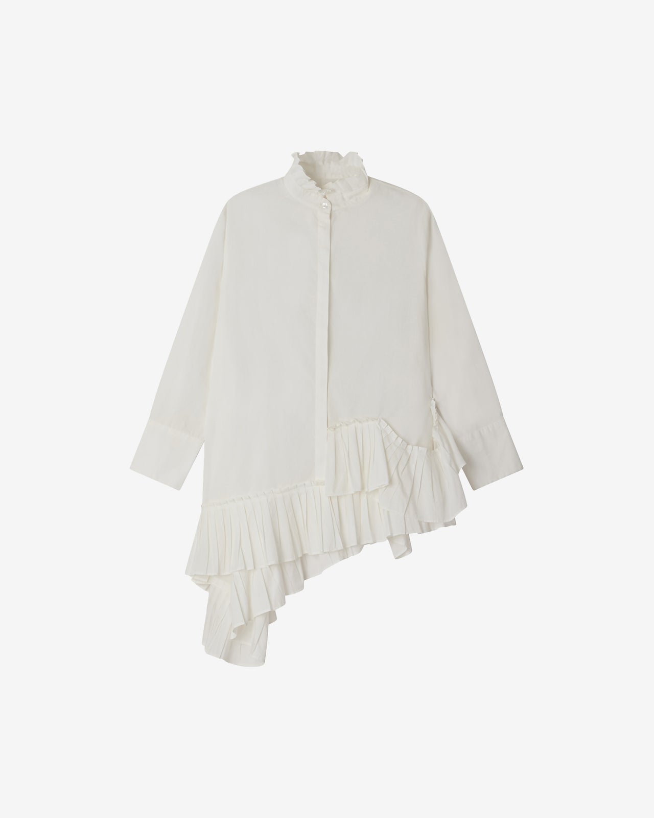 Chemise Cora - Blanc : Chemise déstructurée en popeline de coton blanche Mes Demoiselles - Image 8