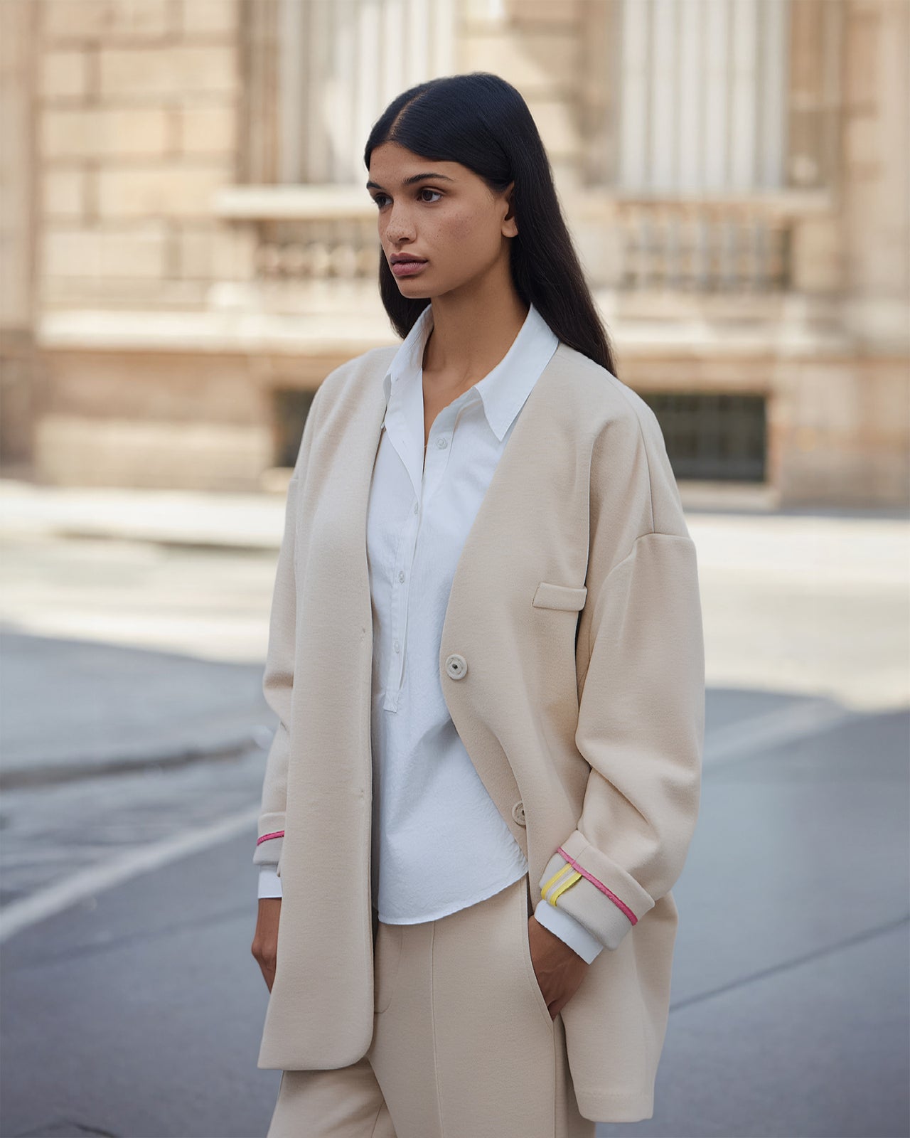 Memple Jacket - Beige - Image 4