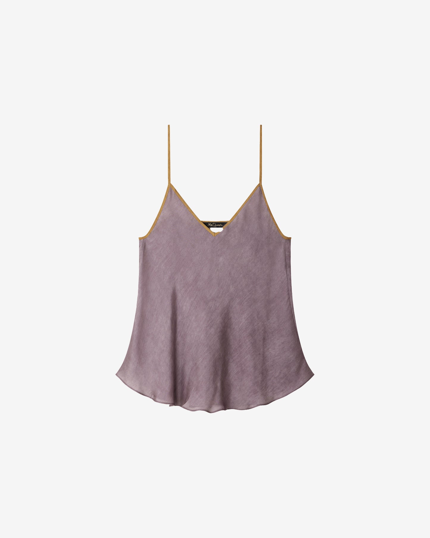 Top Mila - Violet : Top en soie lilas fines bretelles Mes Demoiselles