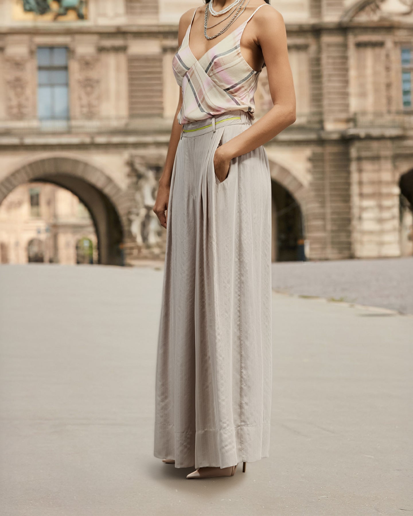 Pantalon Moda - Nude