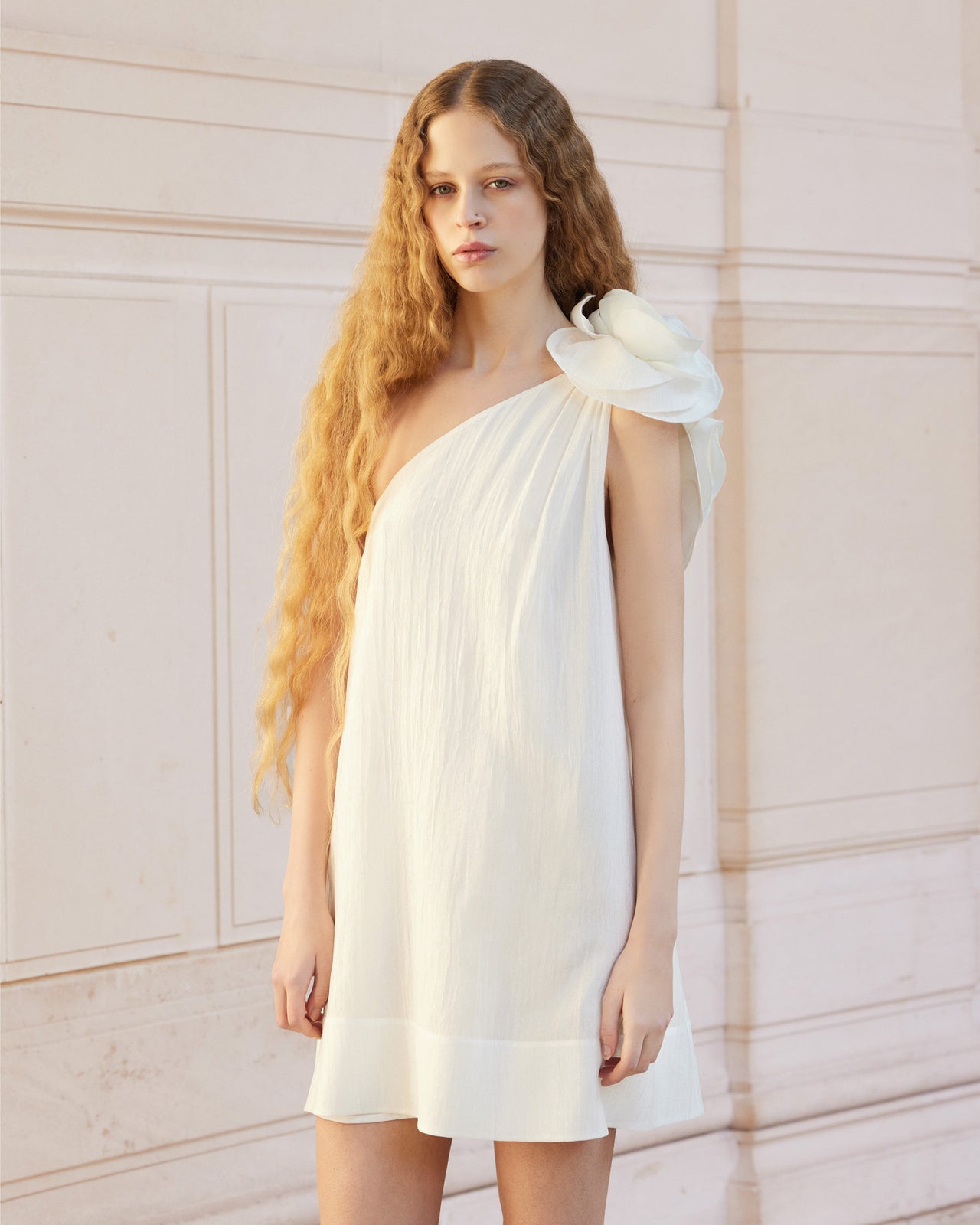 Robe Poesie - Blanc : Robe courte de soirée toute blanche Mes Demoiselles - Image 4