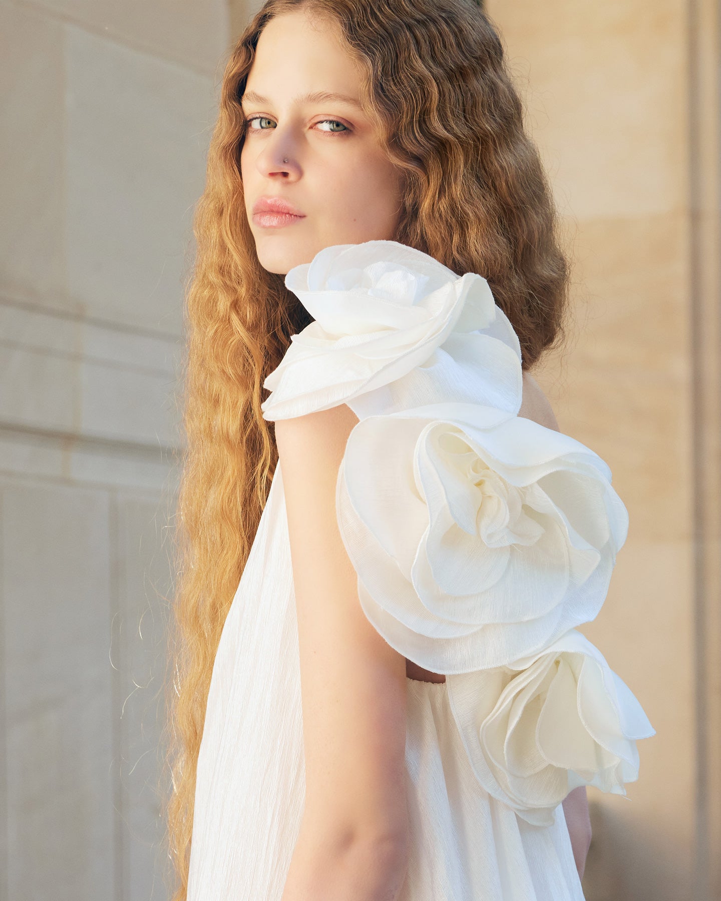 Robe Poesie - Blanc : Robe courte de soirée toute blanche Mes Demoiselles