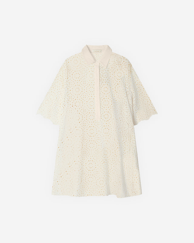 Robe délicate en broderie anglaise blanche - Robes Mes Demoiselles - Image 1