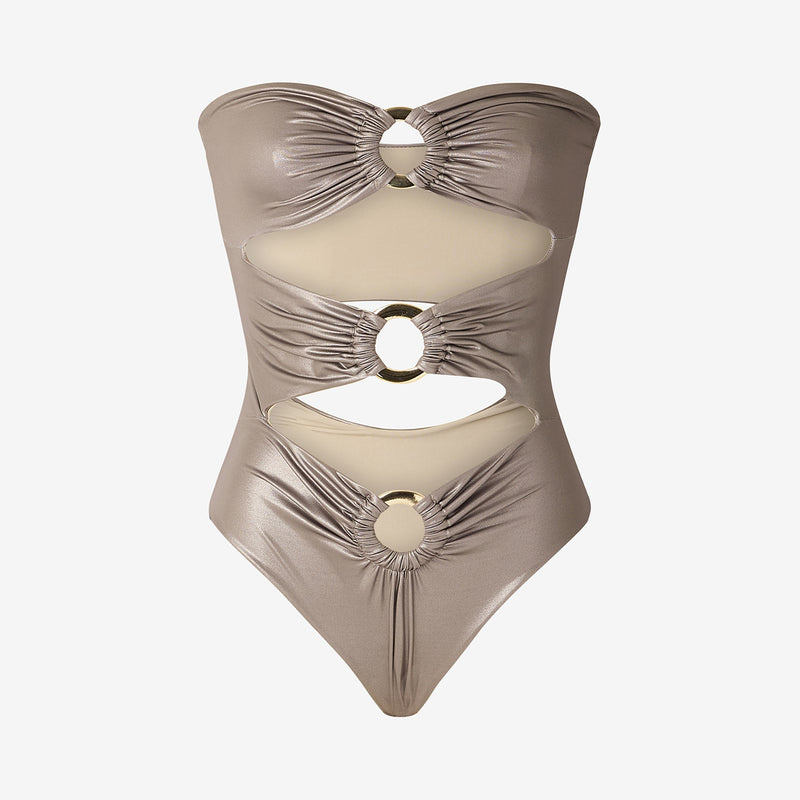 Maillot De Bain Drusille - Taupe