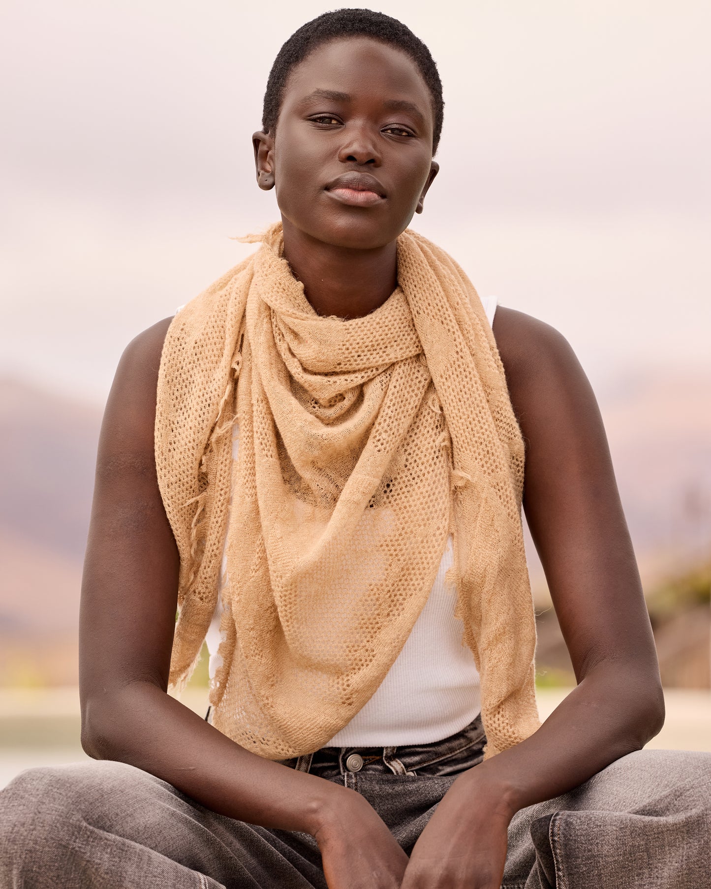 Aphina Scarf -  Beige