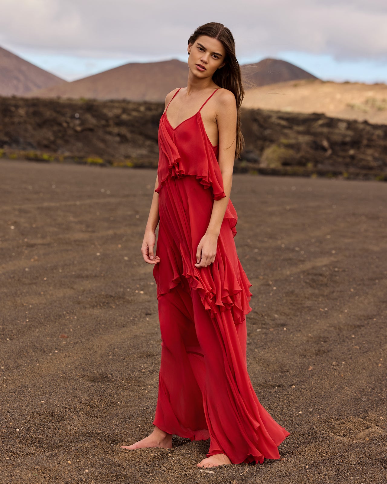 Calimera Dress -  Red - Image 4