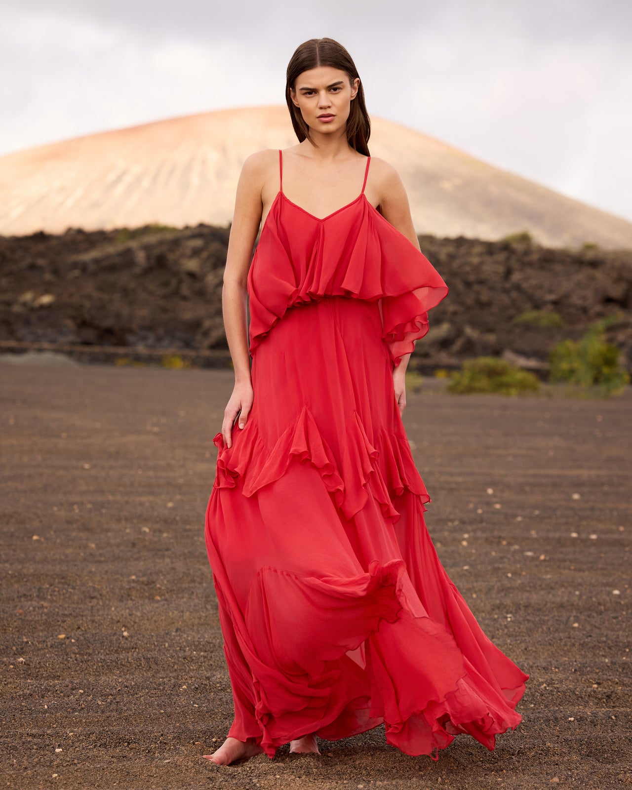 Calimera Dress -  Red - Image 3