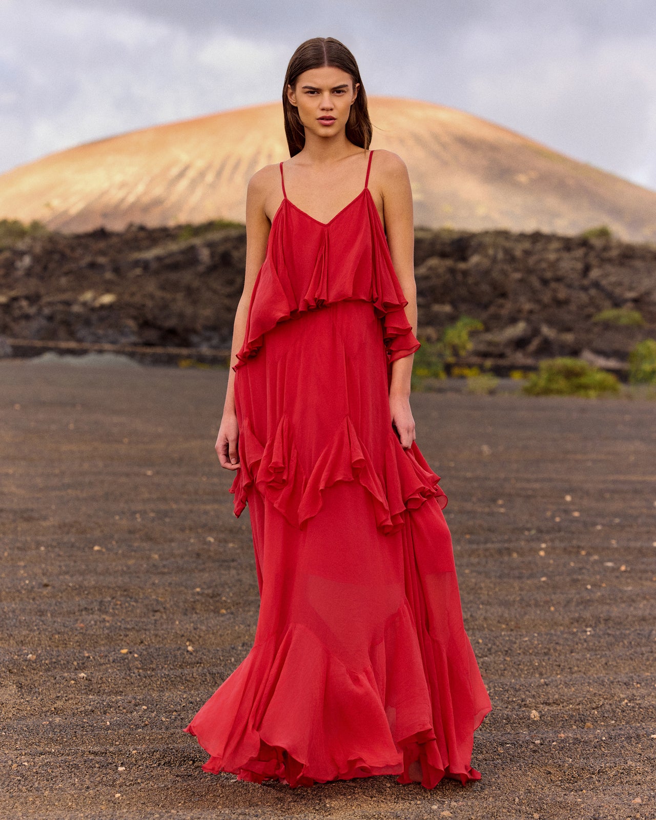 Calimera Dress -  Red - Image 1