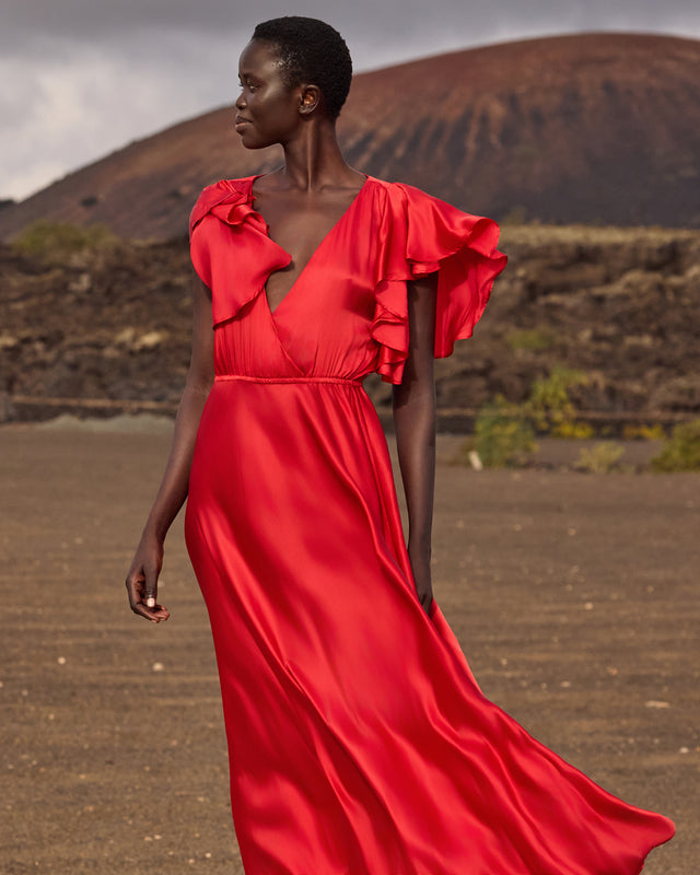 Robe Cascais S - Rouge - Image 1