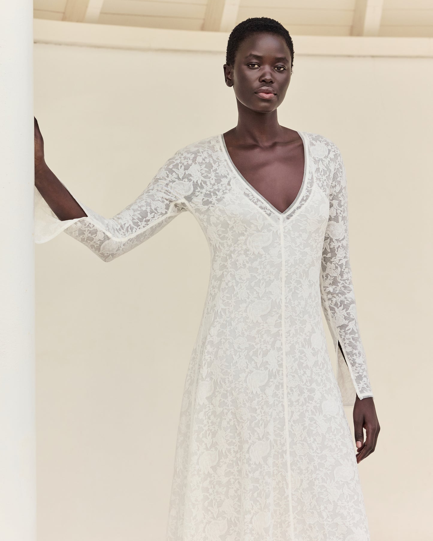 Robe Dalhia - Blanc