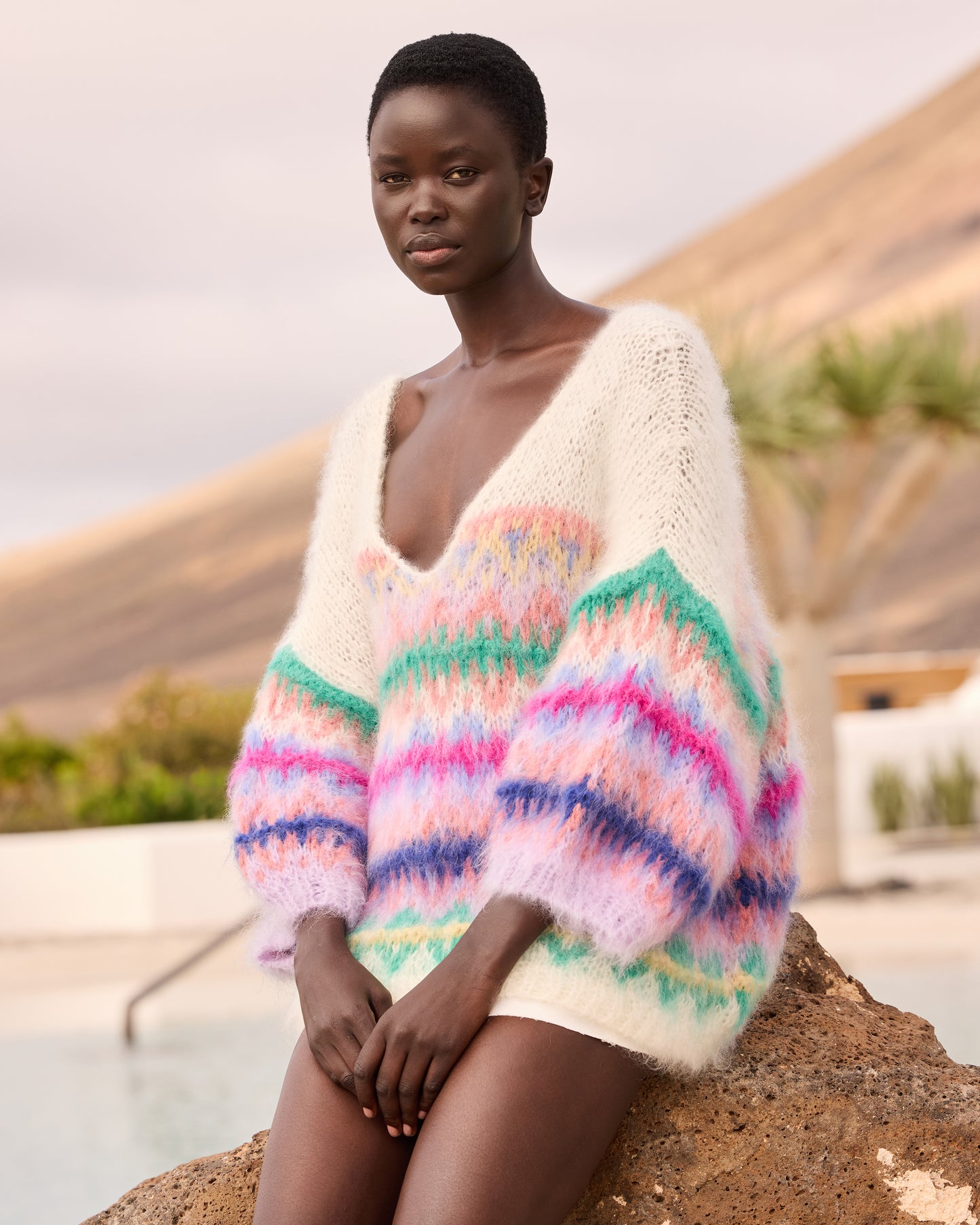 Pull Flori - Ivoire