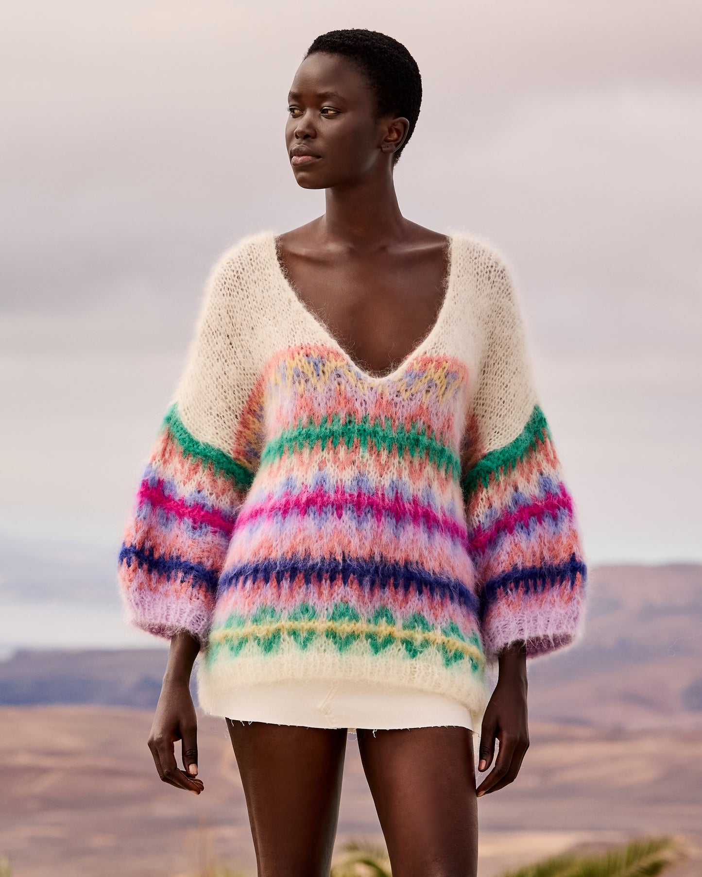 Pull Flori - Ivoire