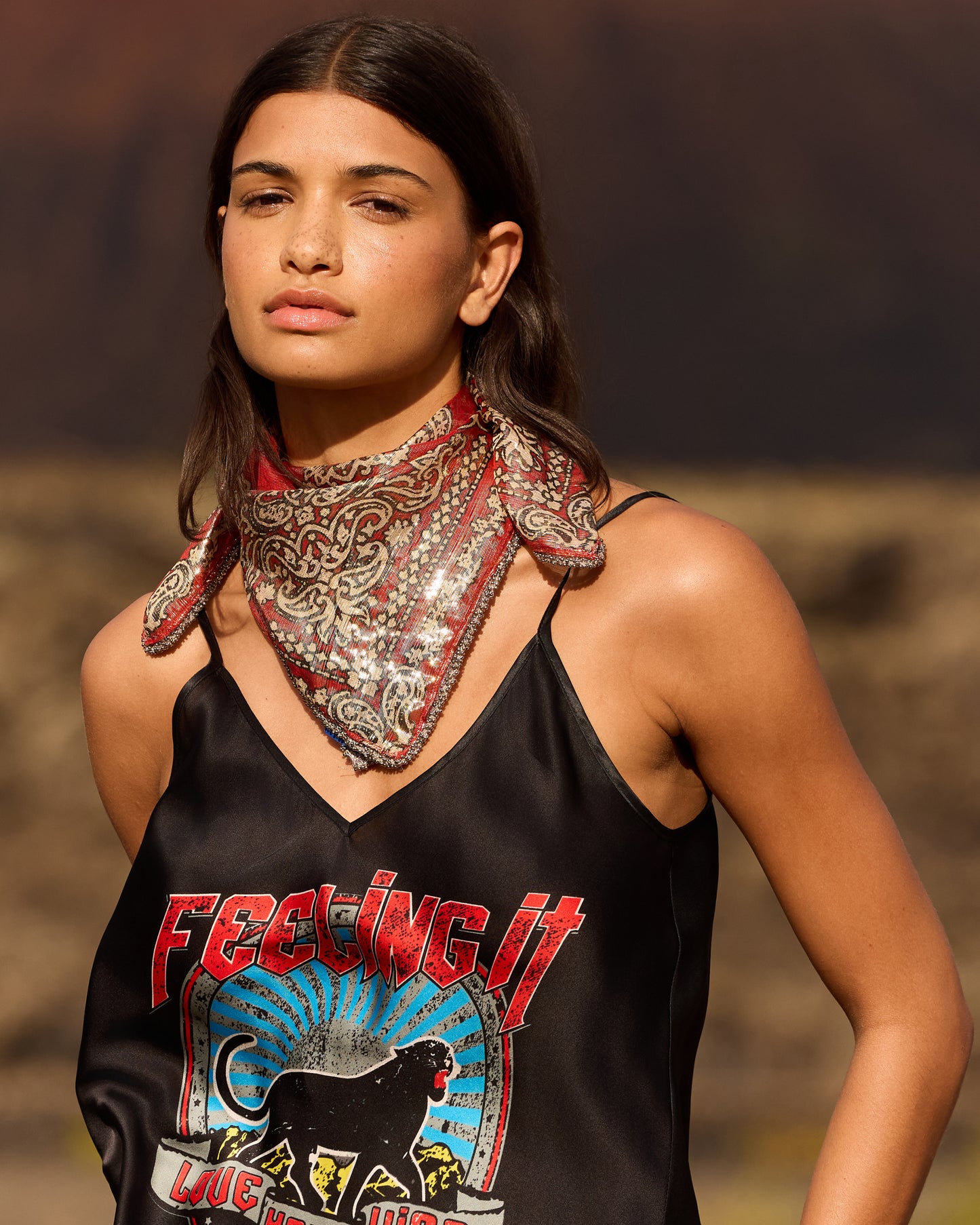 Foulard Gerica - Rouge