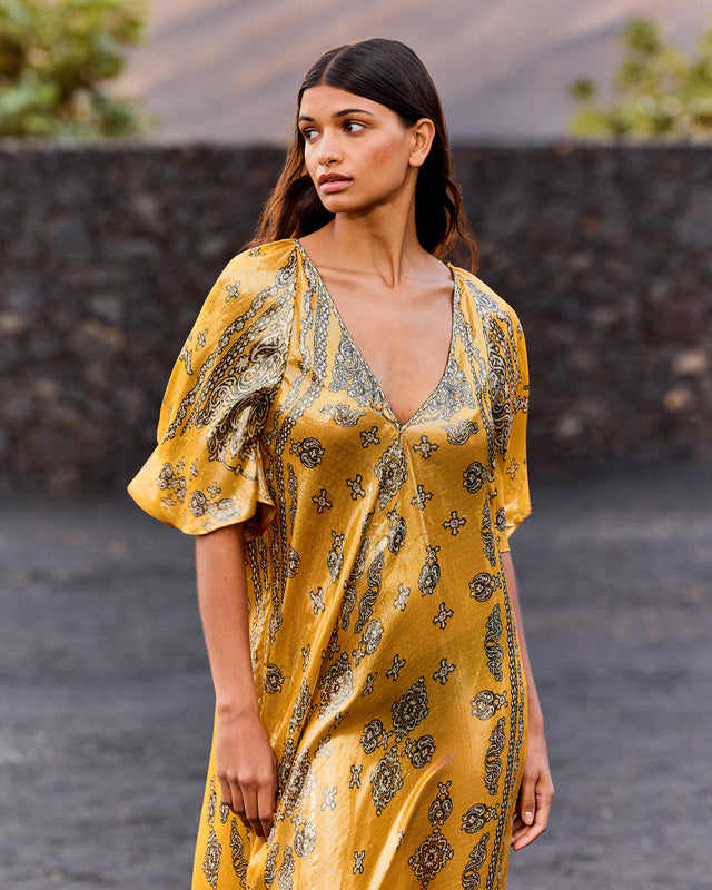 Robe Gita - Jaune - Image 2