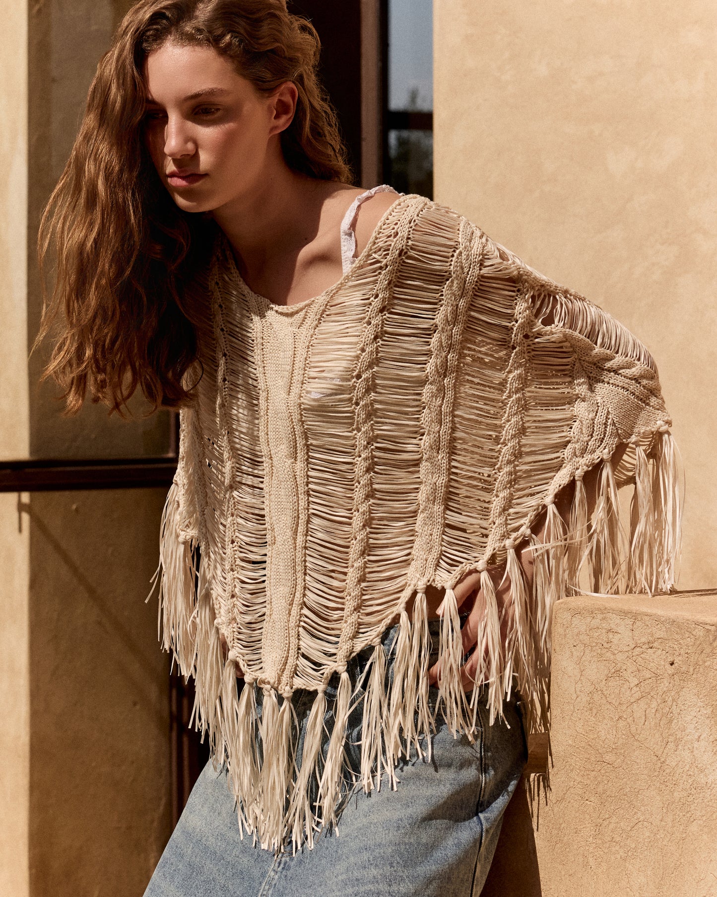 Graci Poncho - Ivory