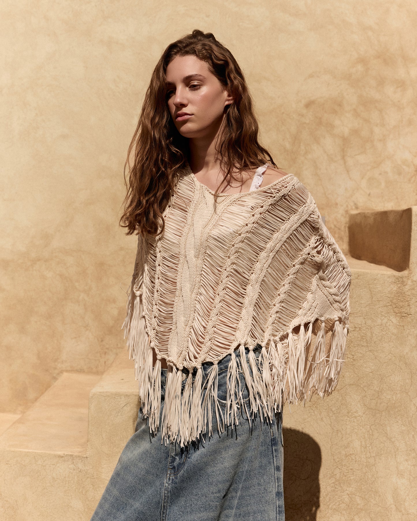 Graci Poncho - Ivory
