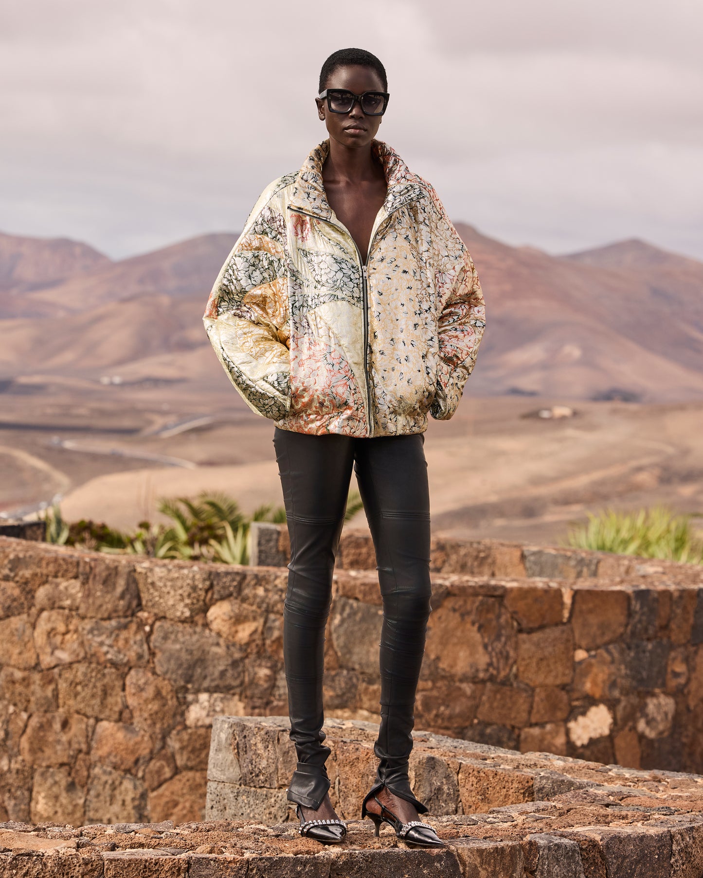 Veste matelassée jacquard lurex – Multicolore - Manteaux & vestes Mes Demoiselles