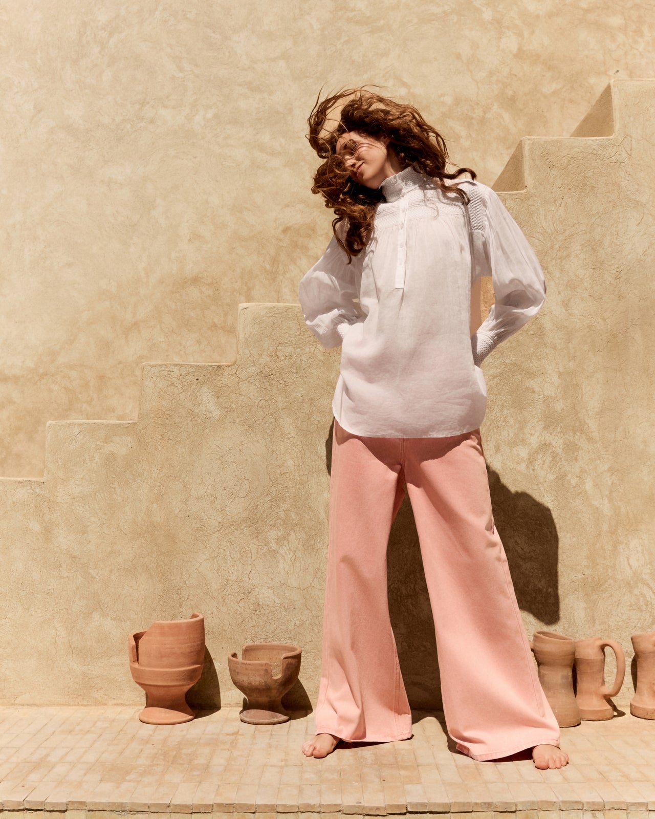 Blouse Le Plessis - Blanc - Image 8