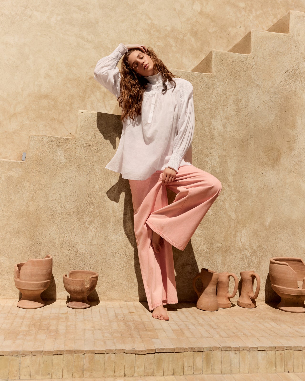 Blouse Le Plessis - Blanc - Image 9