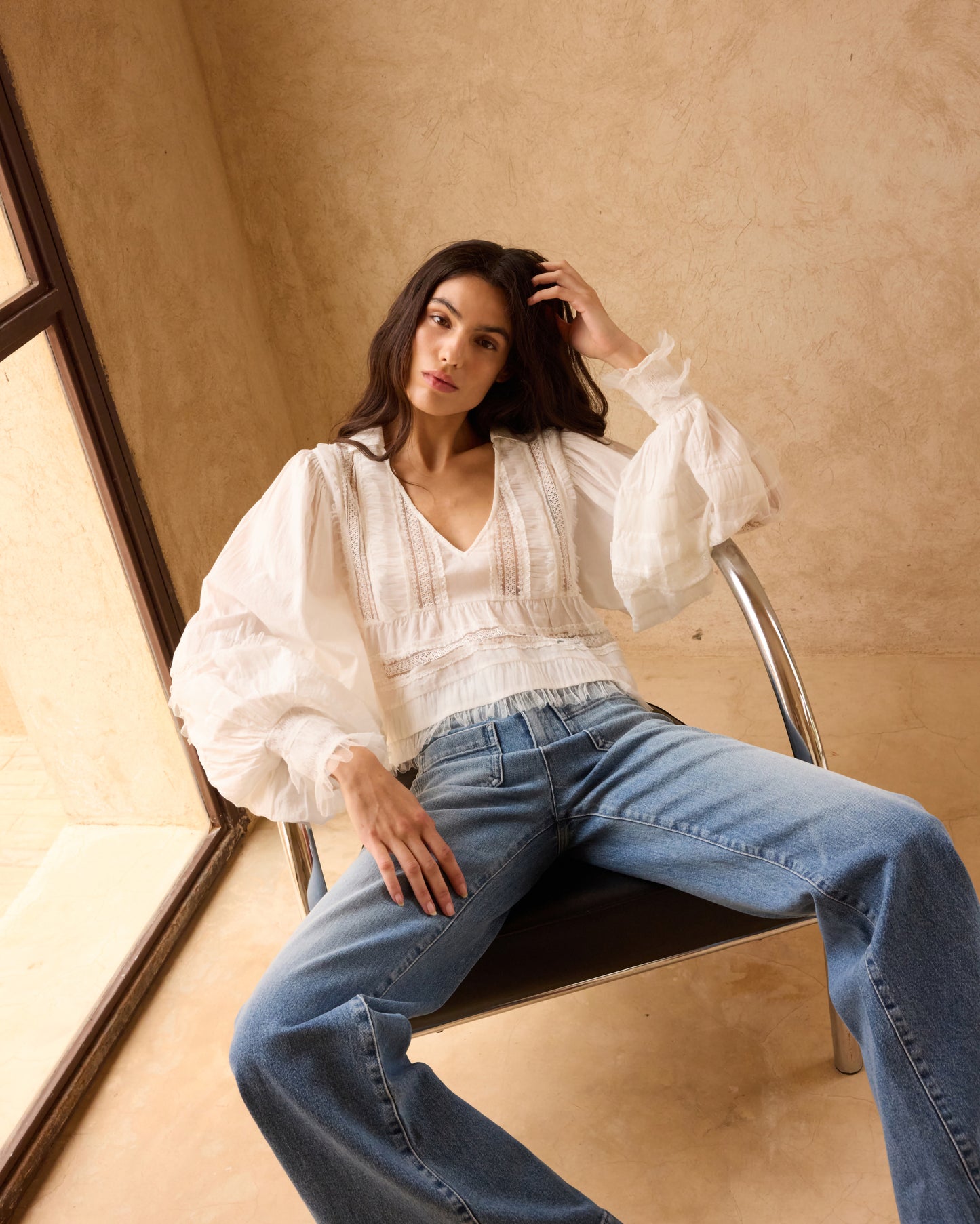 Blouse Melody - Blanc
