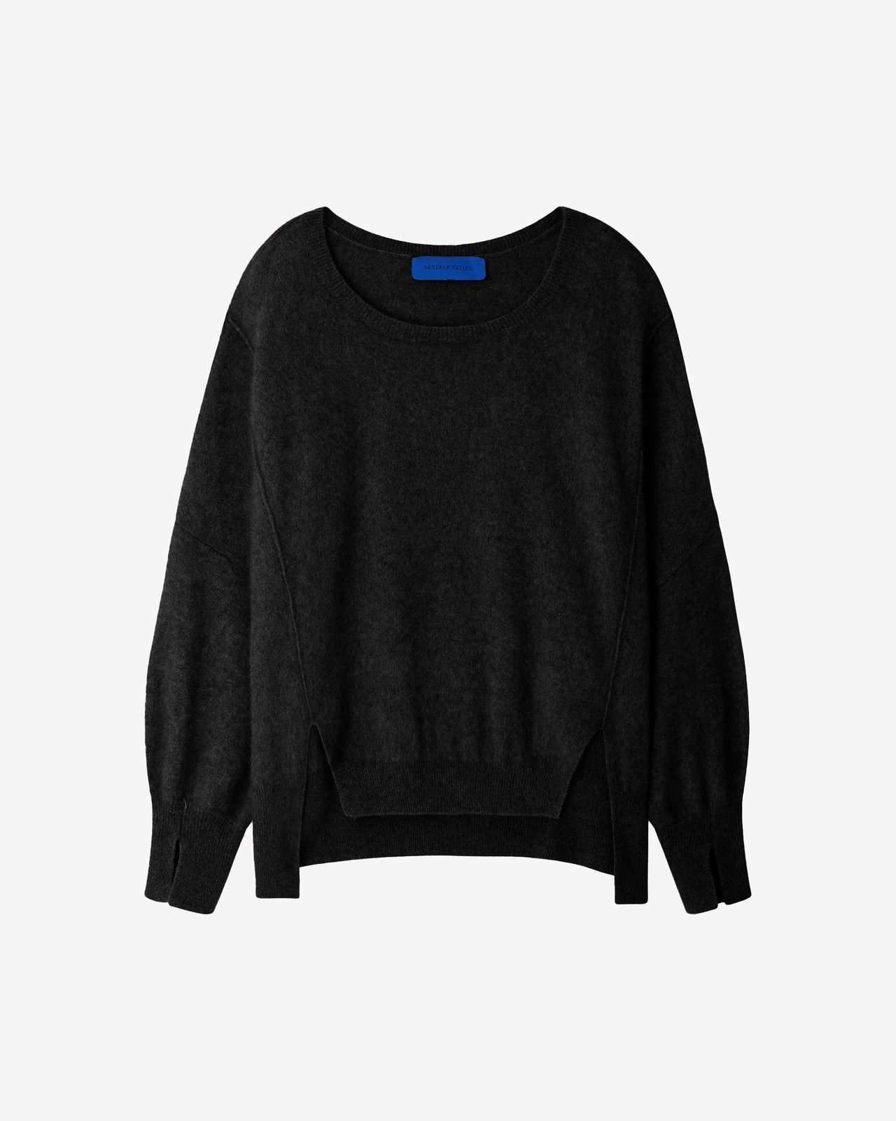Pull Smilla - Noir : Pull ample en laine de raccoon, cachemire et angora – Noir Mes Demoiselles - Image 6