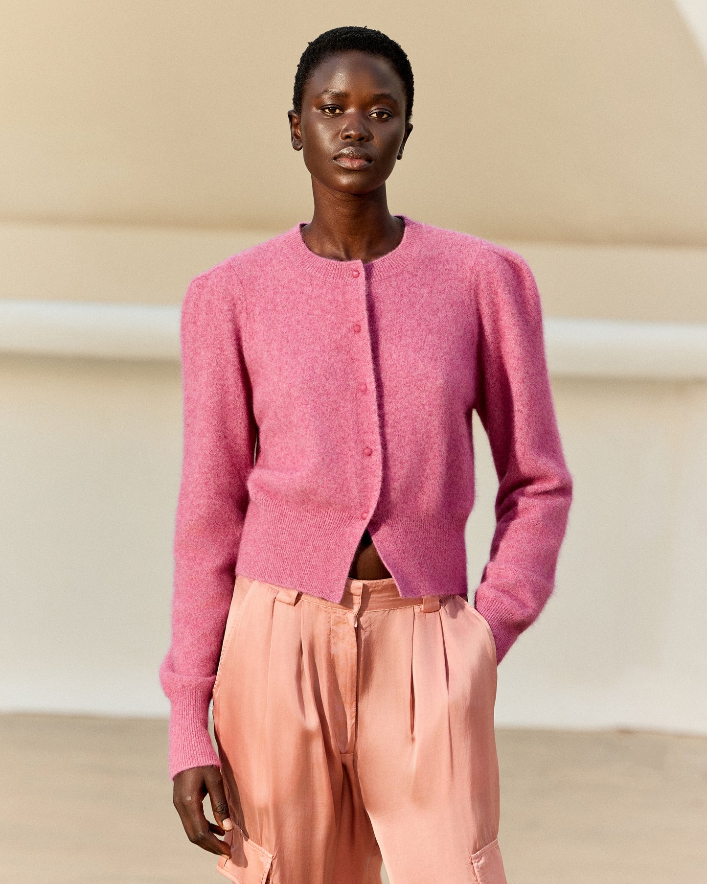 Cardigan Smit - Mauve