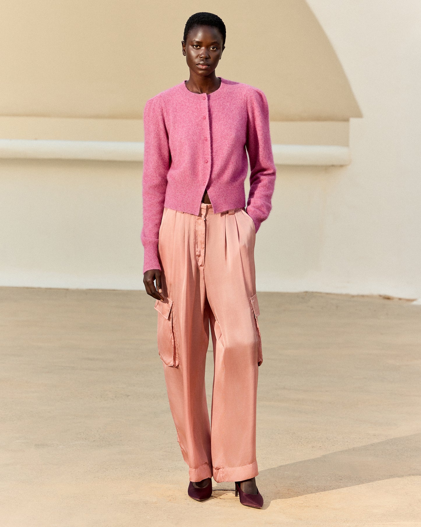 Cardigan Smit - Mauve