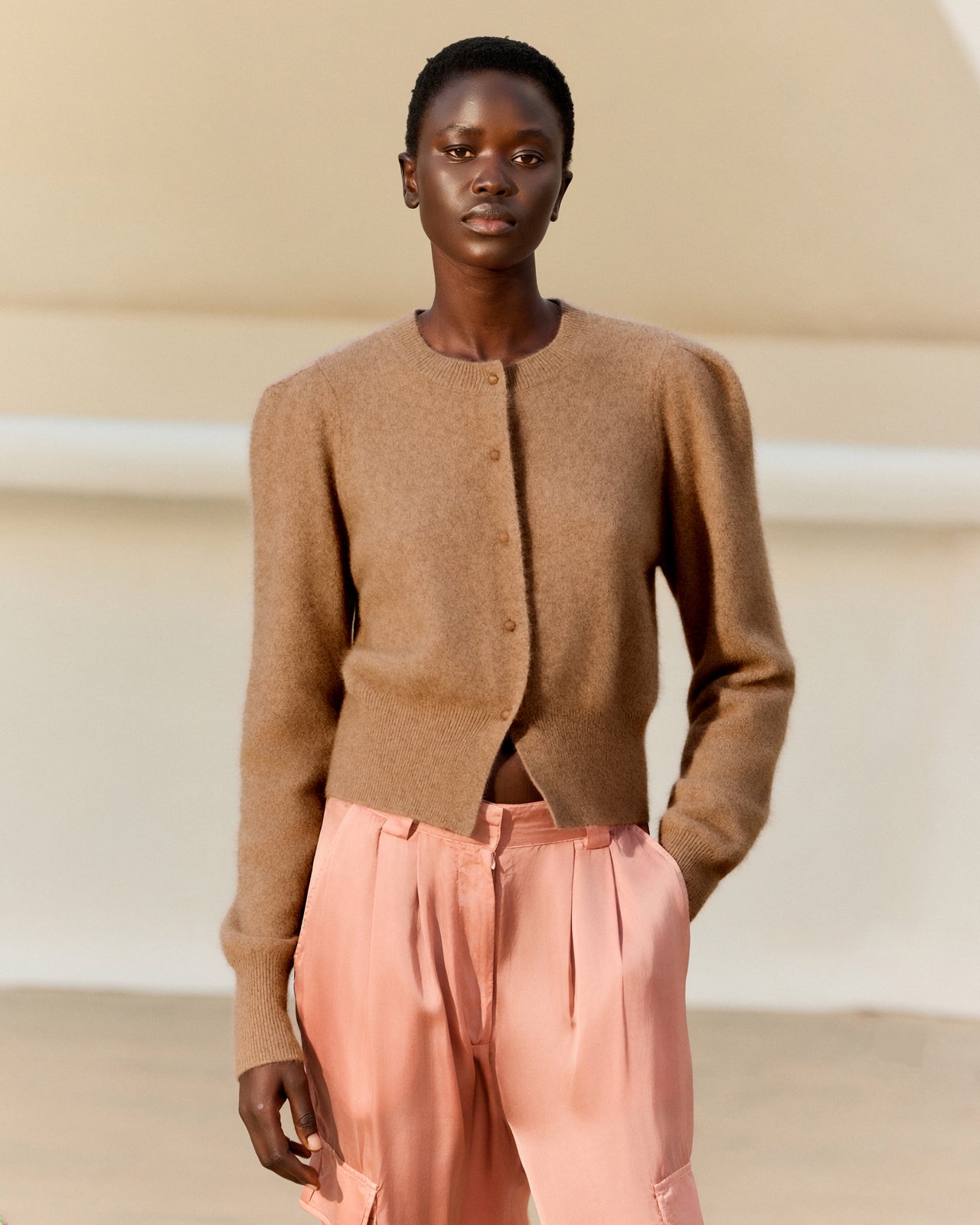Smit Cardigan - Taupe - Image 4