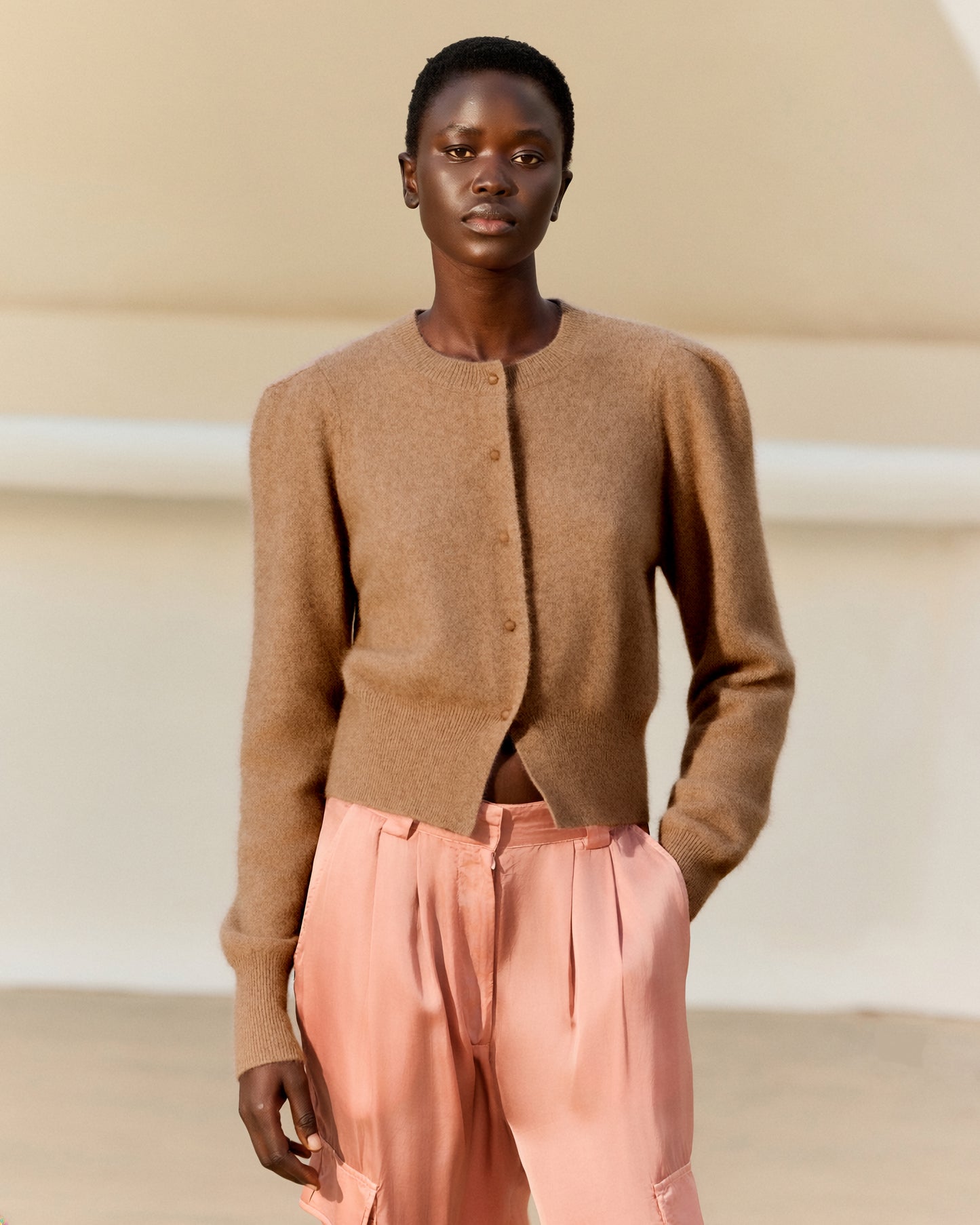 Smit Cardigan - Taupe