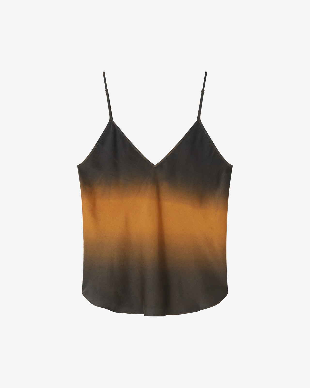 Top Terry - Ocre : Top en soie tie & dye – Dégradé bleu ocre Mes Demoiselles - Image 6