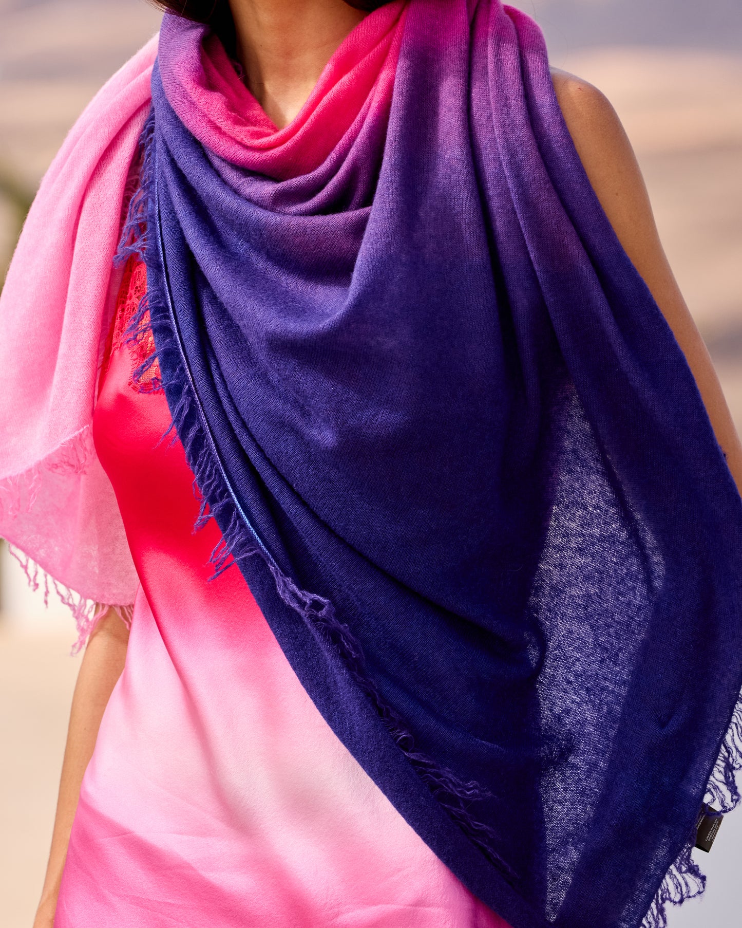 Foulard Tinku - Rose
