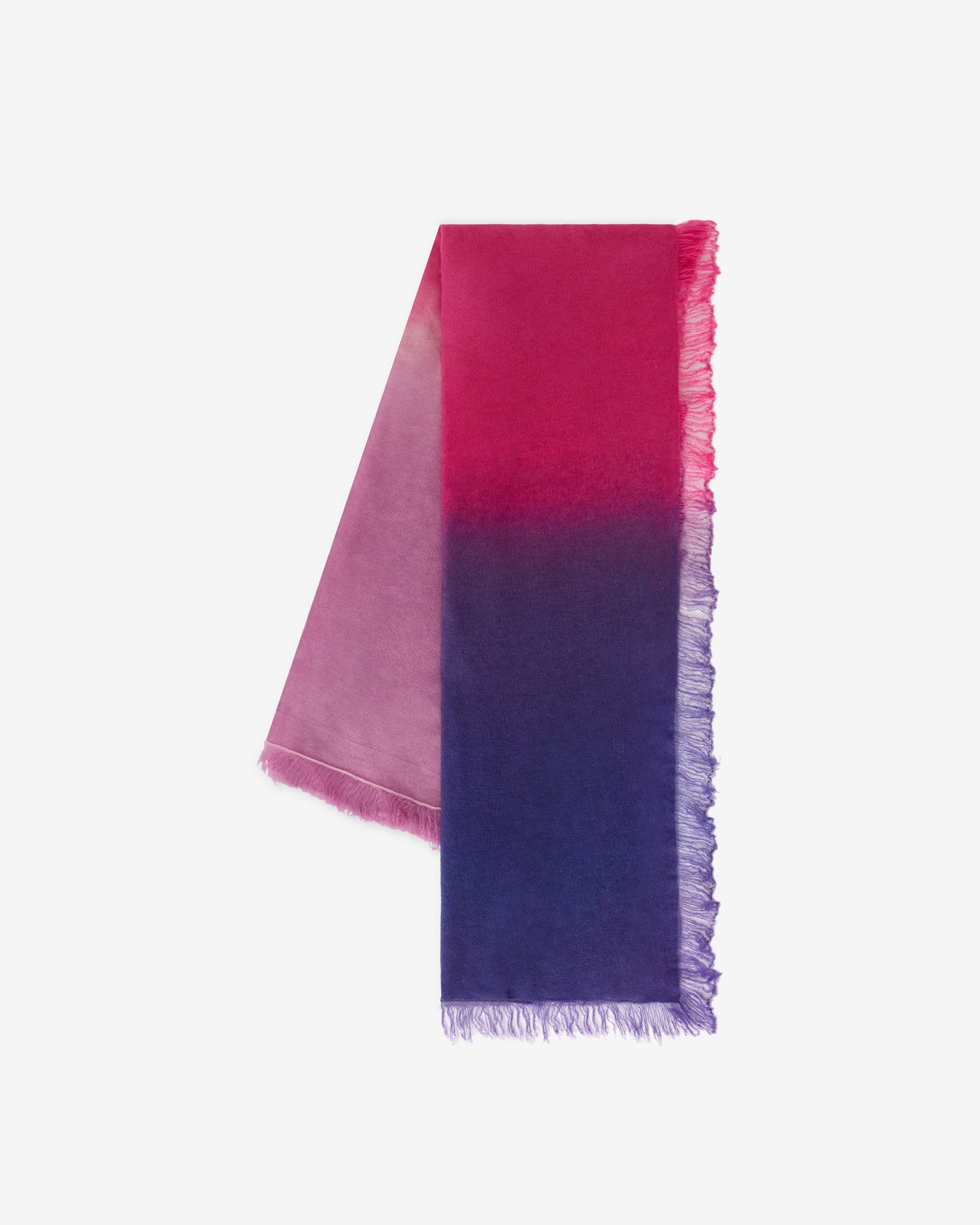 Écharpe carrée tie & dye – Rose et violet dégradé - Accessoires Mes Demoiselles - Image 5