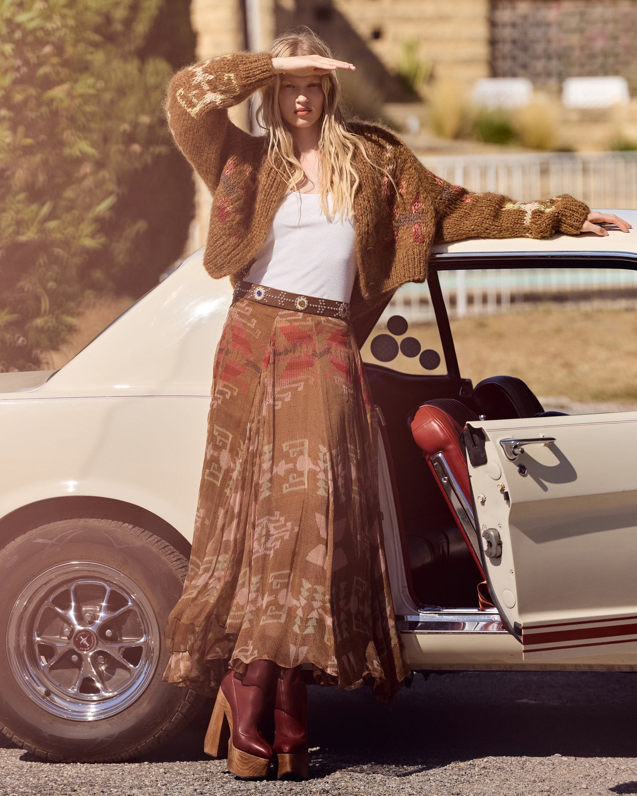 Alma Skirt - Brown - Image 1