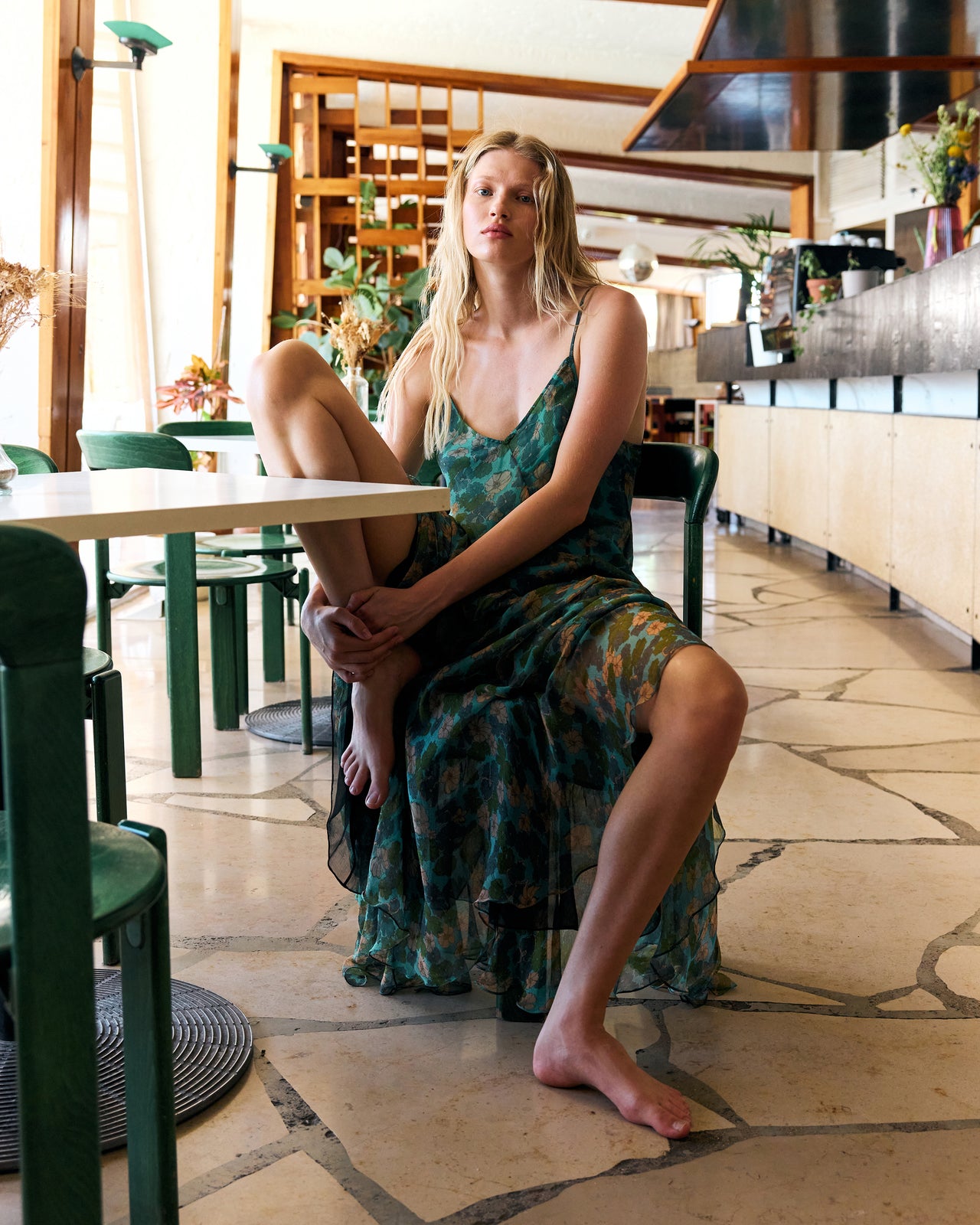 Robe Belinda - Vert - Image 5