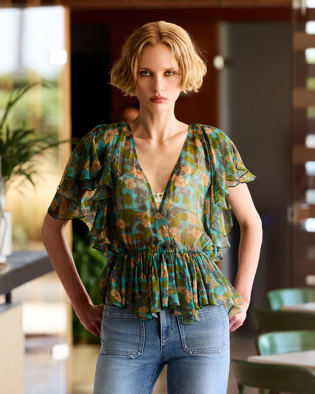 Blouse Best - Vert - Image 3