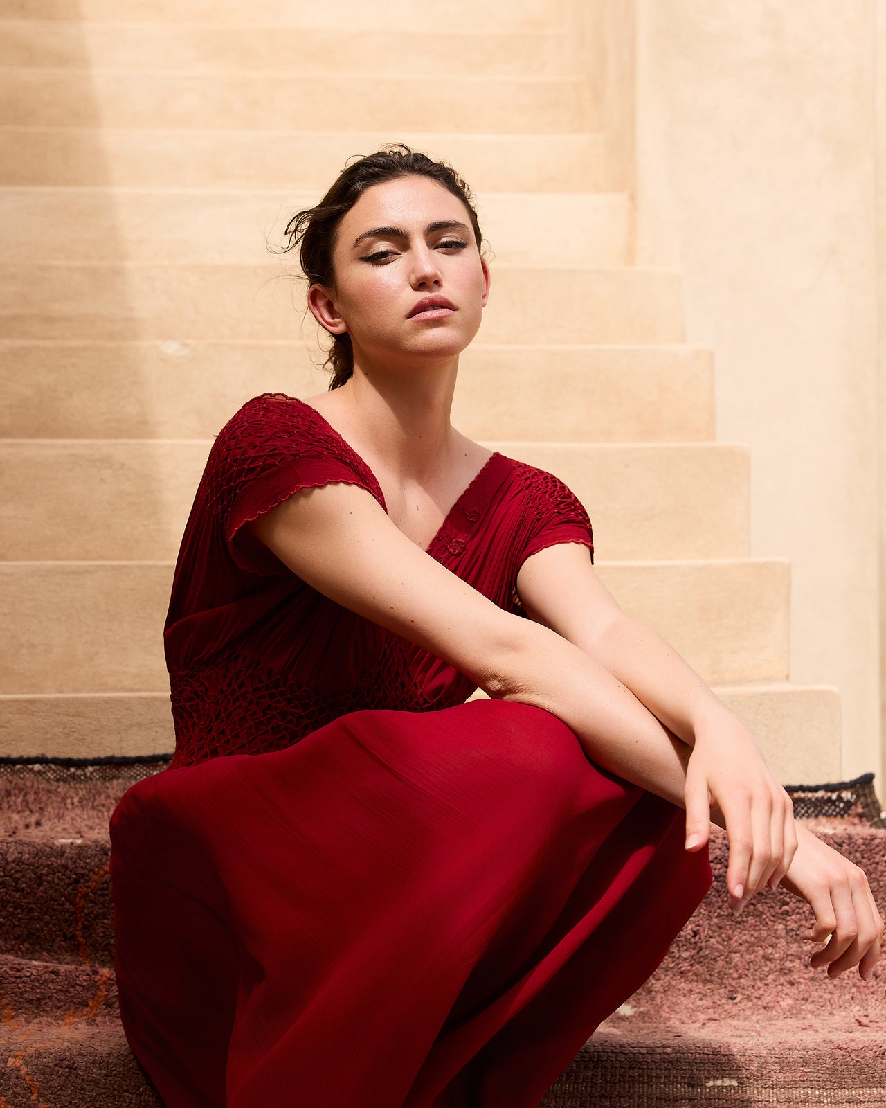 Robe Emira - Rouge - Image 4