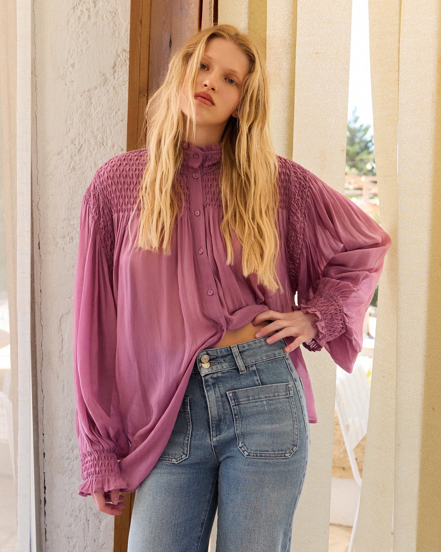 Esmeralda Blouse - Mauve