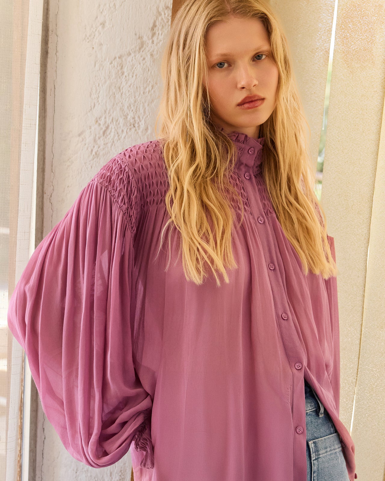 Esmeralda Blouse - Mauve - Image 7