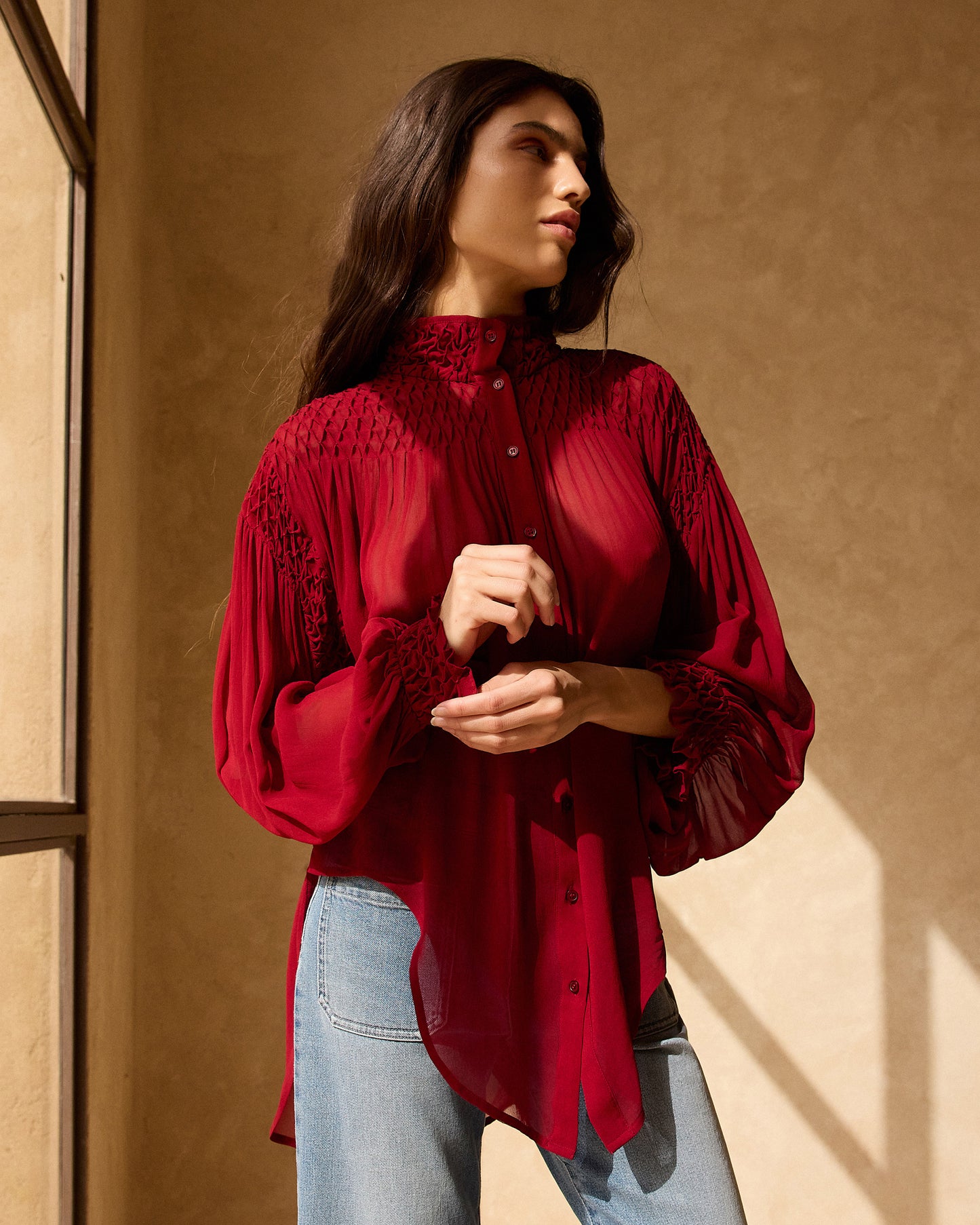 Esmeralda Blouse - Red