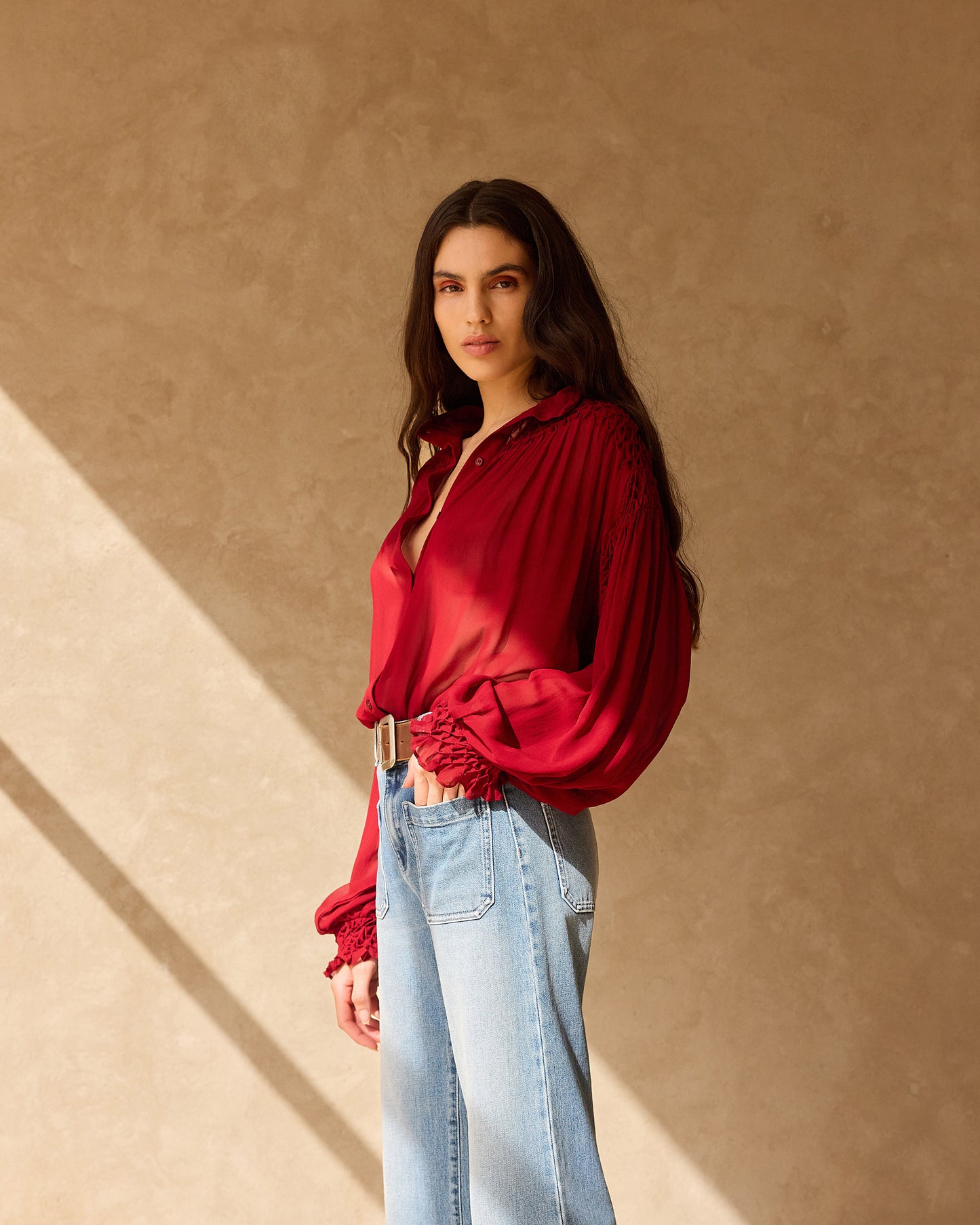 Esmeralda Blouse - Red