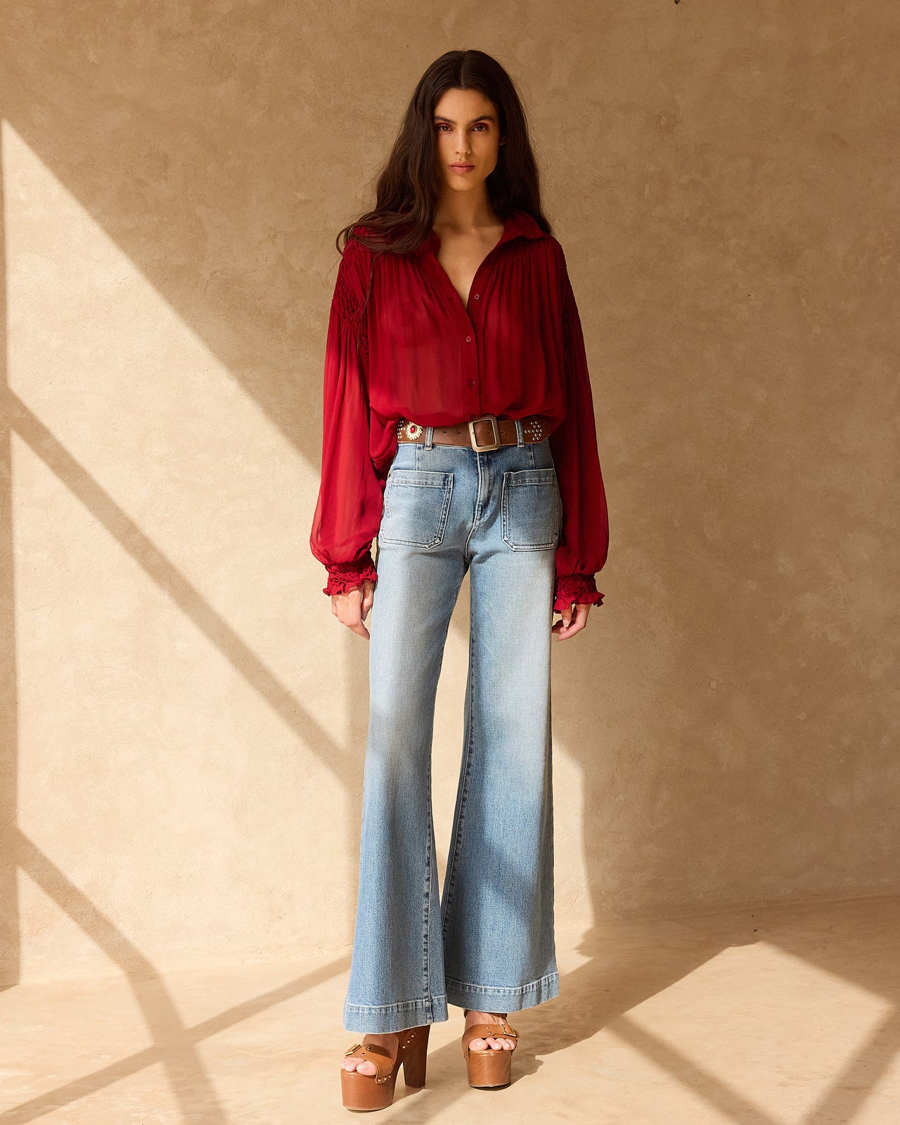 Esmeralda Blouse - Red - Image 8