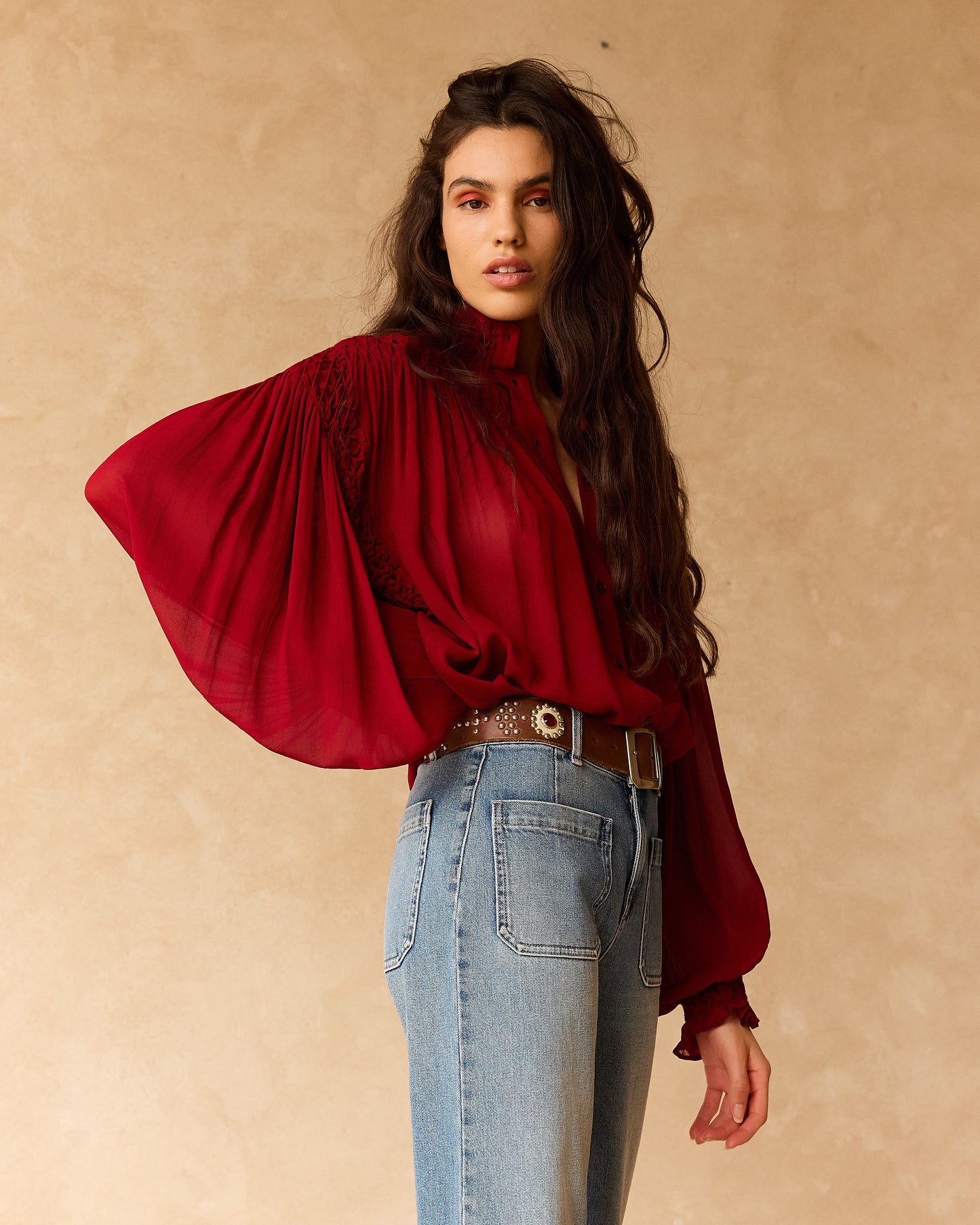 Esmeralda Blouse - Red