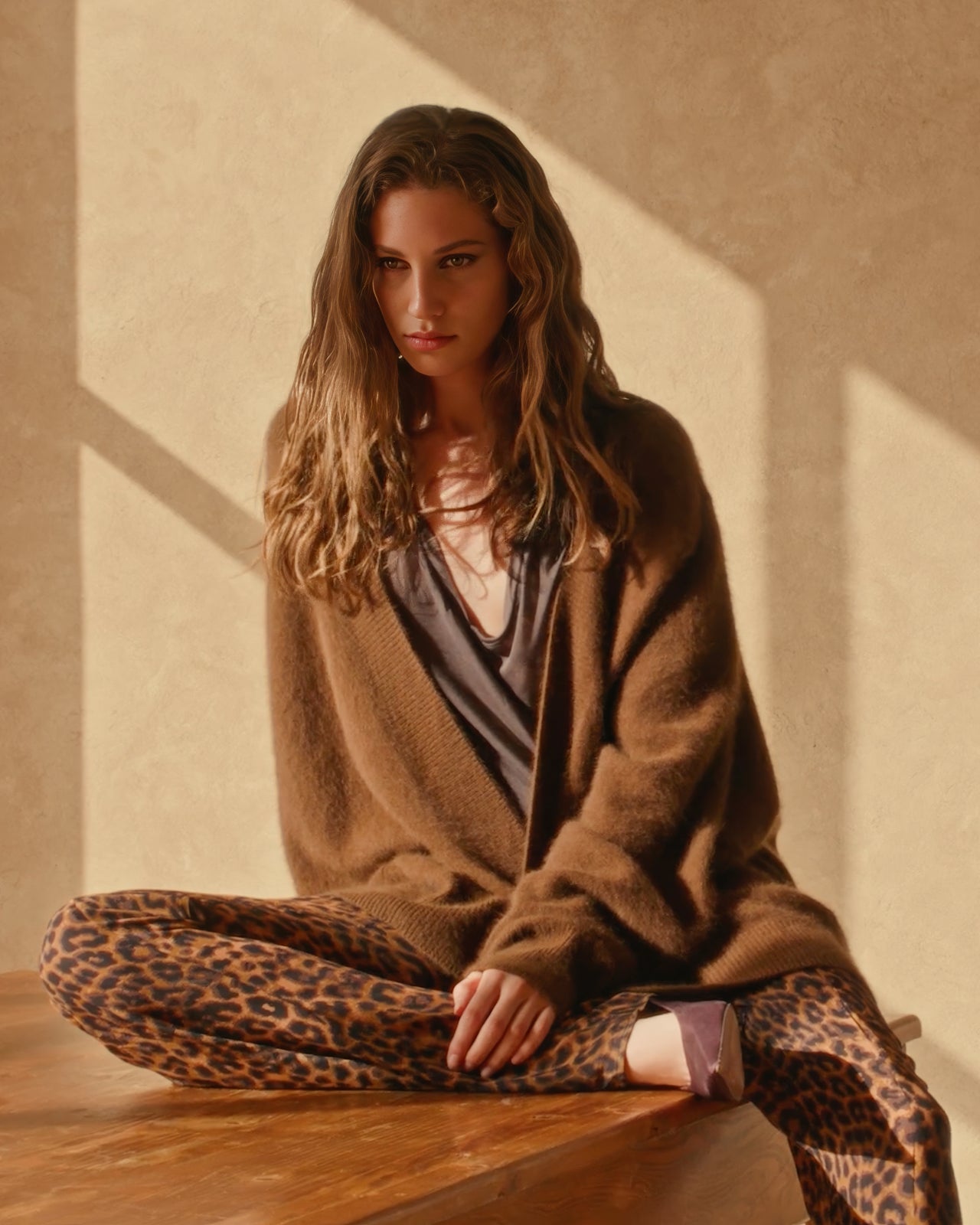 Cardigan Flutter - Marron - Image 3