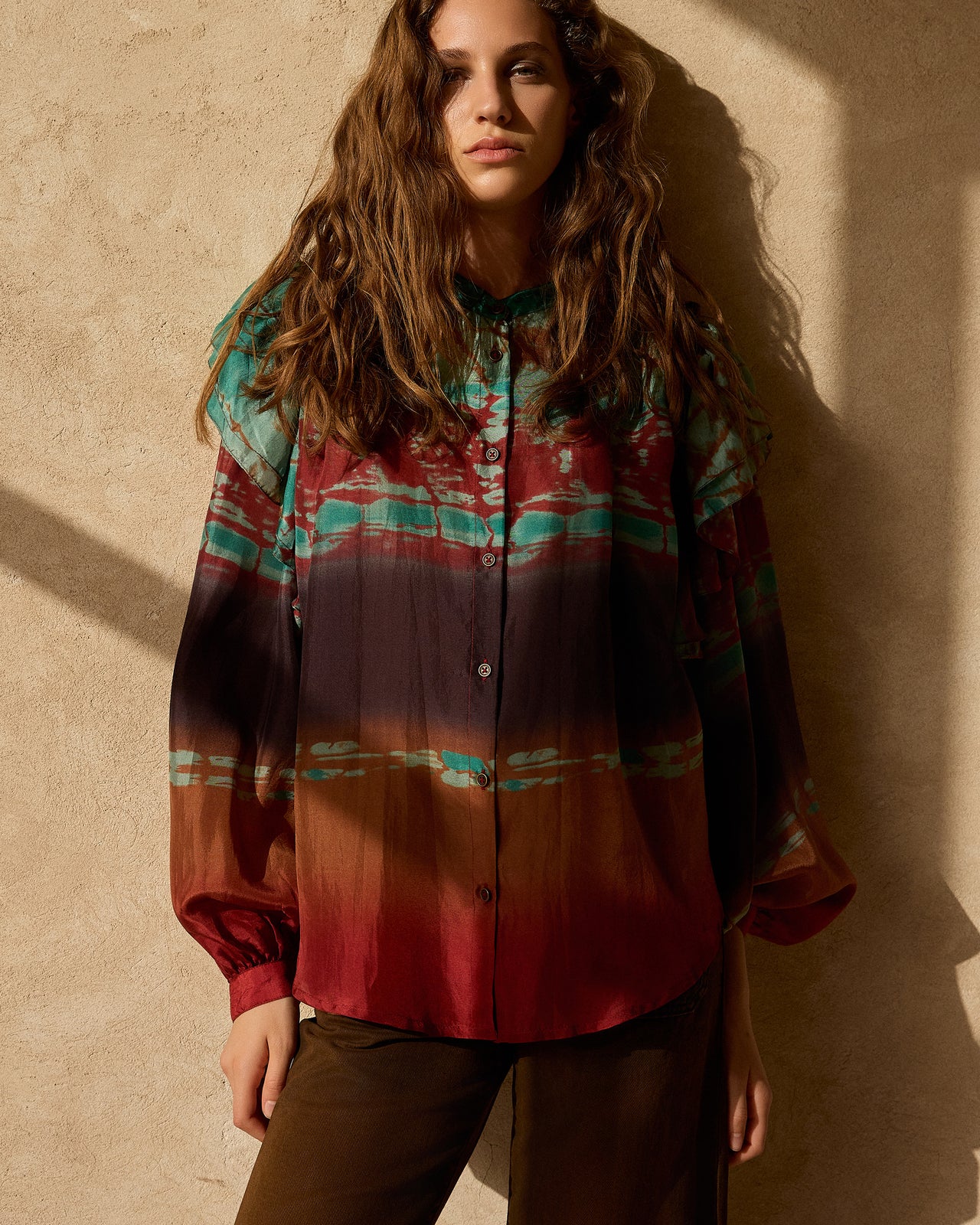 Chemise Plan - Rouge - Image 5