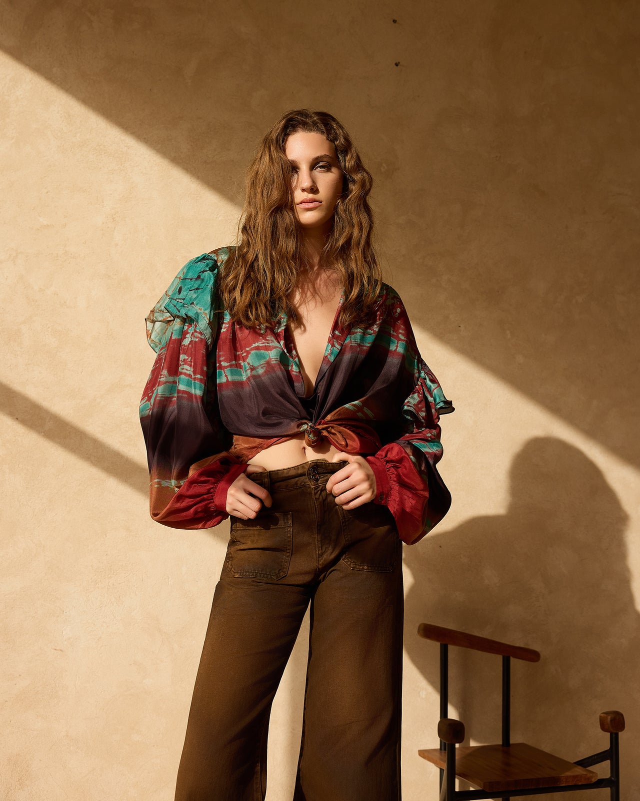 Chemise Plan - Rouge - Image 1