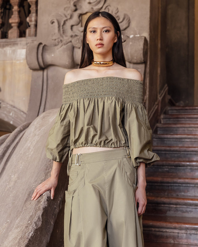 Blouse Pyrite  Kaki | Mes Demoiselles Paris - Image 2