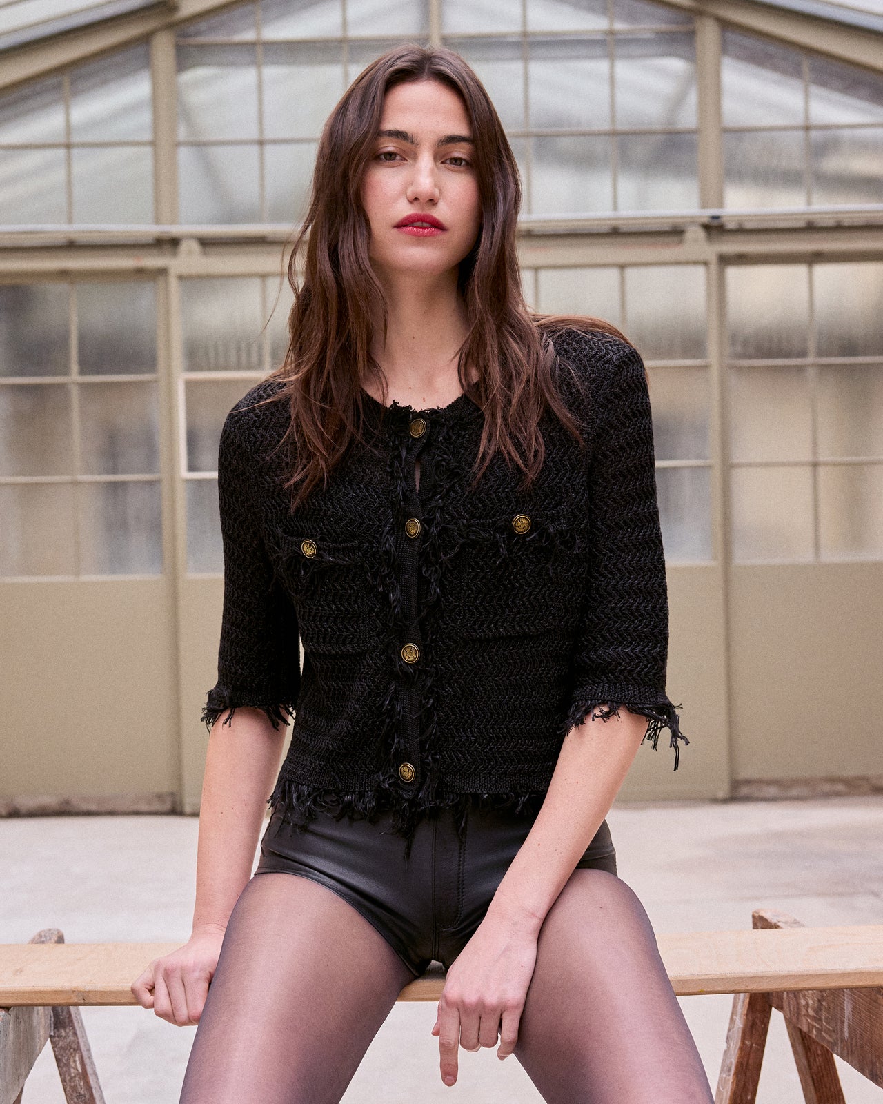 Cardigan Grafere - Noir - Image 3