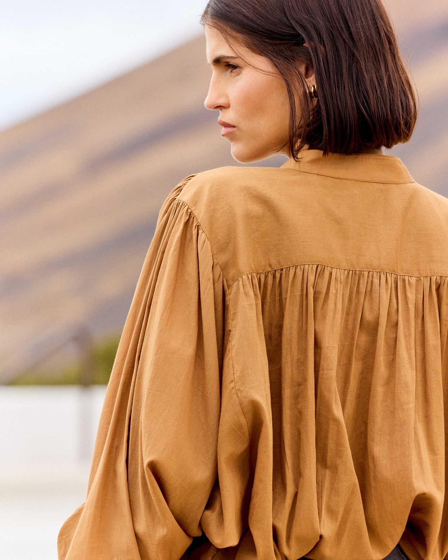 Chemise Celeste - Caramel : Chemise en coton ample – Caramel Mes Demoiselles