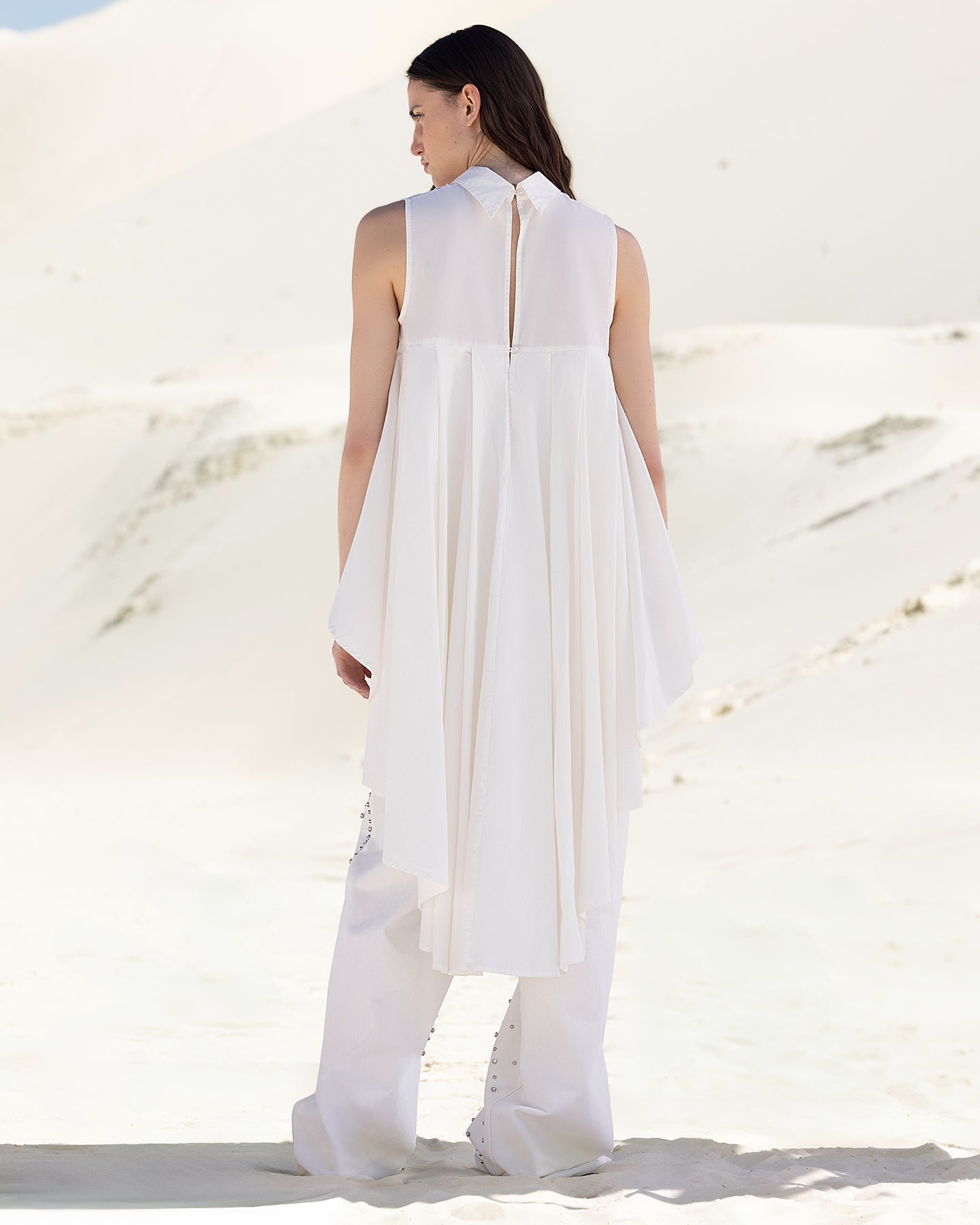 Chemise extraordinaire en popeline de coton blanche - Chemises & tops Mes Demoiselles